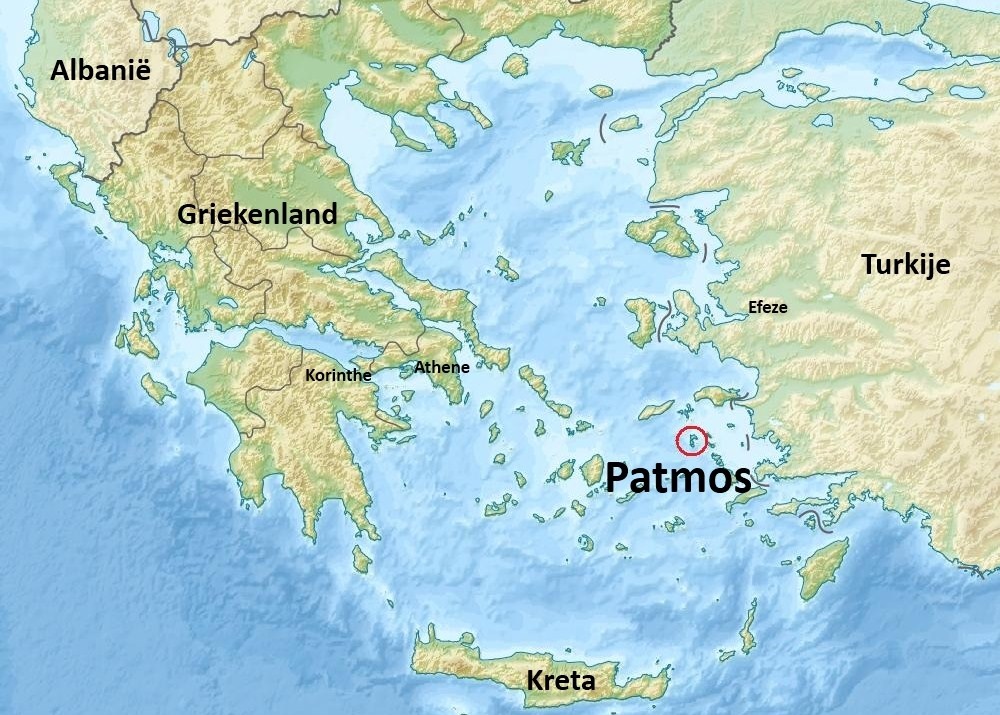 Patmos, eilandje in de Egeïsche Zee